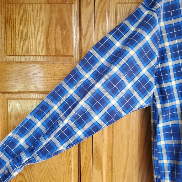 Men's Western Shirt Vintage Panhandle Slim Men's Large Shirt Wrangler Rustler - Picture 9 of 11